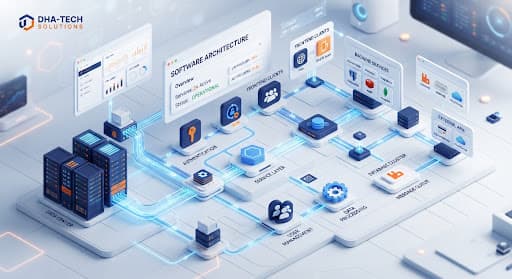 Software Architecture Diagram Mockup